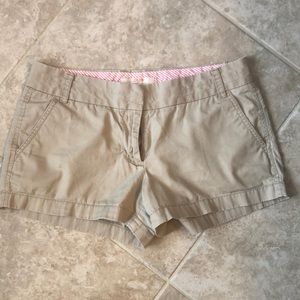 Khaki J. crew Chino Shorts